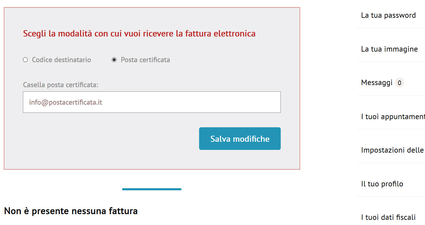 Fattura elettronica, scegli la modalitŕ con cui vuoi ricevere la fattura elettronica
